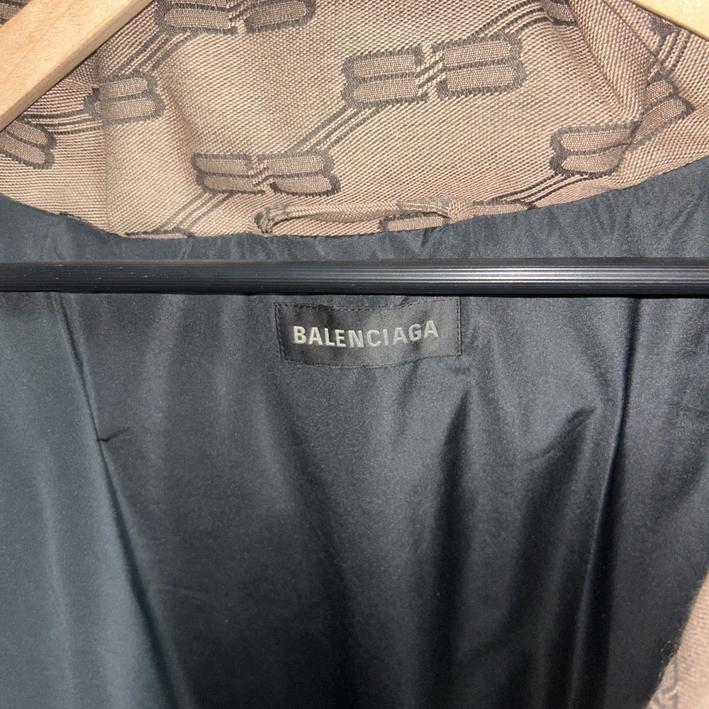 Men's Balenciaga logo-pattern quilted padded jacket Bb monogram
size 54 XXL - Picture 6 of 8